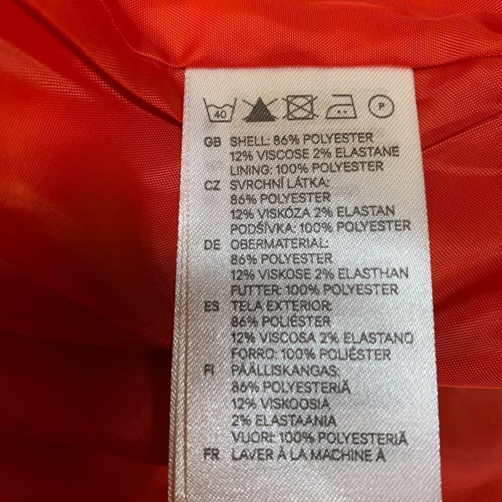 H&M red toggle button pea coat - Picture 7 of 9